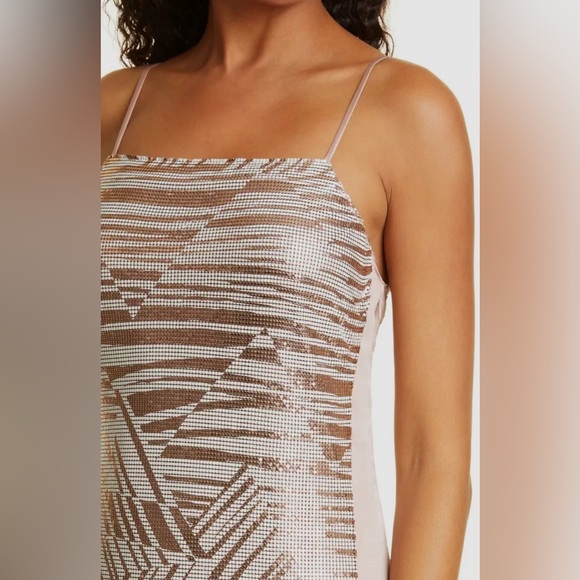 Ramy Brook Women's Rose Gold Tallon Metal Satin Sleeveless Mini Dress  4 S - Picture 4 of 11